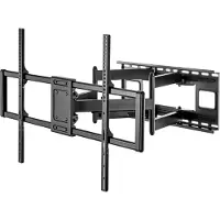 Gembird - Monteringssæt (vægmontering) - for LCD / LED display - fuld bevægelse - stål - sort - skærmstørrelse: 60-120