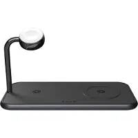 ZENS Dual+Watch Aluminium Magnetic Wireless Charger Black