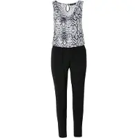 KOROSHI Jumpsuit grå / mørkegrå / sort / hvid