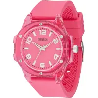 GUESS Analogt ur lys pink / hvid