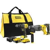 Stanley V20 SFMCK216MDS (SFMCD715 + SFMCH900) – 1x4,0Ah 1x2,0Ah