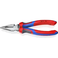 Knipex 08 22 185, Nåletang, 1,3 cm, 61 HRC, Blå, Rød, 55 mm, 185 mm