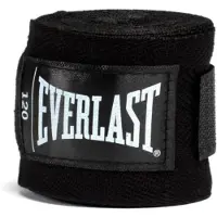 Everlast Owijki til boksning Tasmy Bandaze respirable solide 305 cm, sorte