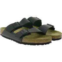 Birkenstock Birkenstocktil mænd. 51191 Sandaler Arizona Natural (Regular pasform) sort (46), Læder, Fast, Ingen, Casual