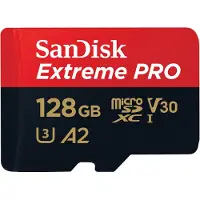 SanDisk Extreme Pro microSD/SD - 200MB/s - 128GB