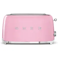 Smeg TSF02PKEU Brødrister med 4 skiver Pink