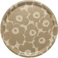 Marimekko Mini Unikko bakke Lysebrun-beige