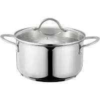 Dorre Kosmo gryde med glaslåg 22 cm 3 L Rustfrit stål