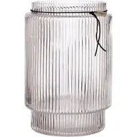 ERNST glasvase rillet klar Ø19,5 cm x H28 cm