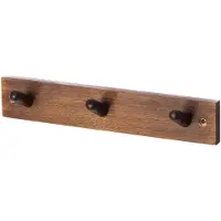 ERNST knagerække 3 knopper Brun