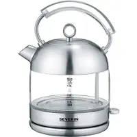 Severin WK 3459 - Kedel - 1.7 liter - 2400 W - børstet rustfrit stål/glas