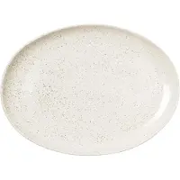 Broste Copenhagen Nordic Vanilla fad ovalt 35,5 cm Cream with grains