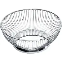 Alessi - Frugtkurv med tr?d i 18/10 rustfrit st?l poleret 9-1/2-tommer s?lv