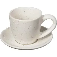 Broste Copenhagen Nordic Vanilla espressokop med underkop 5 cl Cream