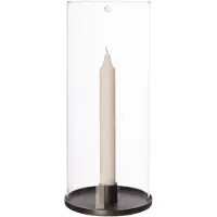 ERNST fyrfadsstage til kronelys 28 cm Sort aluminium