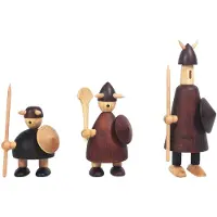 Andersen Furniture The vikings of Denmark træfigur 3 dele Stained beech
