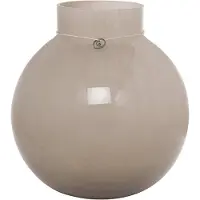 ERNST glasvase rund beige H22 cm Ø21 cm