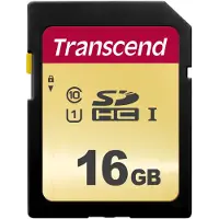 Transcend Sdhc 500s 16gb Class 10 Uhs-i U1 V30 Hukommelseskort