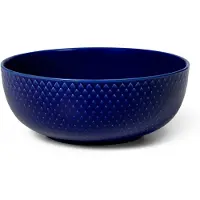 Lyngby Porcelæn Rhombe skål Ø15,5 cm Mørkeblå