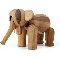 Kay bojesen Træfigur - Elefant - 9,5 cm - Mini - Reworked Jubilæ - - OneSize - Dekoration