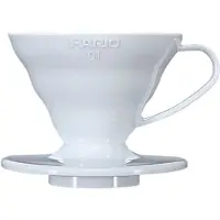 Hario V60 filterhållare Porslin Vit 1-kopps - Ceramic dripper 01 size