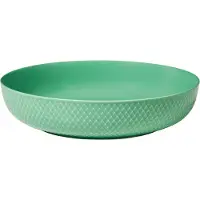 Lyngby Porcelæn Rhombe Serveringsskål Ø28 cm Grøn