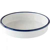 Kockums Jernverk Kockums ovnfast fad Kockums white-blå, rund, Ø24 cm