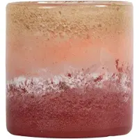 By On Calore fyrfadsstage/vase M Ø15 cm Rosa-beige-bordeaux