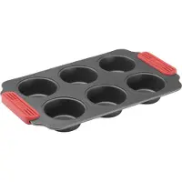 Lékué non stick muffinsform 6 stk Rød