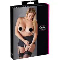 Cottelli collection Plussize Crotchless Briefs with Suspender Straps