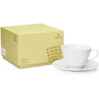 Rörstrand Swedish Grace kop med underkop 45 cl Sne