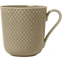 Lyngby Porcelæn Rhombe Earth Mug With Handle-39 Cl-clay Krus