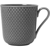 Lyngby Porcelæn Rhombe Earth Mug With Handle-39 Cl-slate Krus