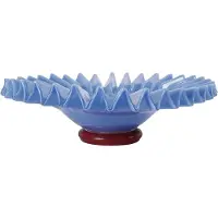By On Lori skål L Ø38 cm Lyseblå-vinrød