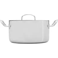 Heirol Steely Classic Triply gryde med låg 5,5 liter Rustfrit stål