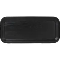 Sagaform Hanna lang tallerken 34x15 cm Sort