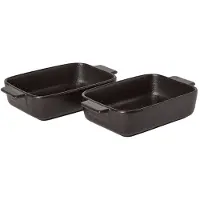 Satake ovnfast form porcelæn sort 2-pak 19 cm