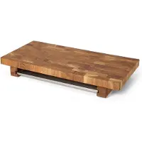 Culimat skærebræt 50x25 cm Eg-rustfrit bakke