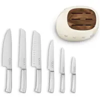 Smeg KBSF02CR, Sprække knivblok, Rustfrit stål, Rustfrit stål, Cremefarvet, Kina, 2,4 kg
