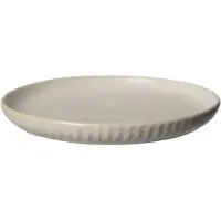 ERNST assiett rillet Ø16 cm Naturhvid