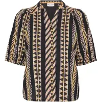 Pulz Jeans Bluse 'LEZIA' gul / sort