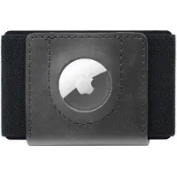 FIXED Tiny Wallet til AirTag i ægte bøffelhud, sort