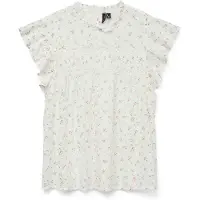 Vero Moda Bluse 'VMTRINE' oliven / lyserød / hvid