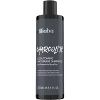 Difiaba charcolite shampoo til farvebehandlet hår - blond shampoo - kulshampoo - messing -off shampoo - cool toning shampoo m/genoprettende bondp