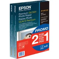 Epson Premium Glossy Photo Paper BOGOF - Skinnende - 100 x 150 mm - 255 g/m² - 40 ark fotopapir (pakke med 2) - for EcoTank ET-2650, 2750, 2751, 2756, 2850, 2851, 2856, 4750, 4850