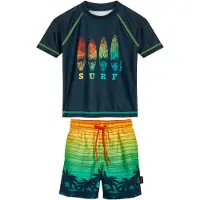 Playshoes UV-beskyttelse marin / lyseblå / grøn / orange
