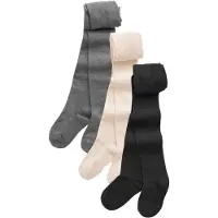 Next Strømpebukser creme / mørkegrå / sort