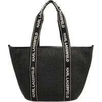 Karl Lagerfeld Strandtaske 'Essential' sort / hvid