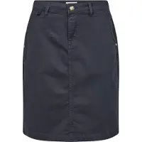 Cream Nederdel 'Berta' navy