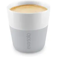 Eva Solo Espressokop 80 ml, sæt med 2 stk, med silikonebetræk, lysegrå